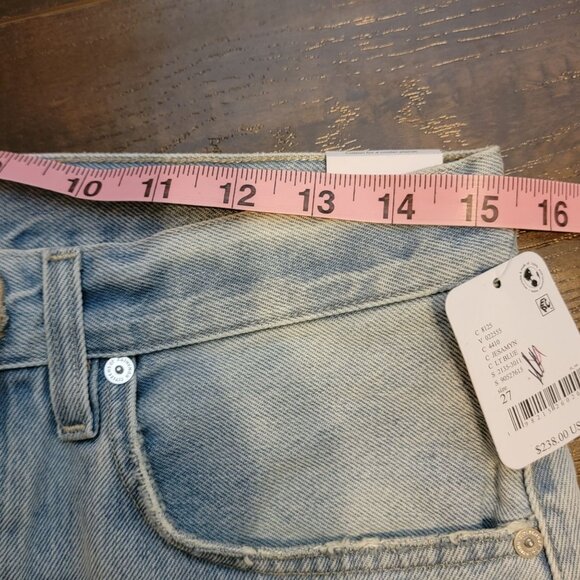 Citizens Of Humanity Brynn Drawstring Denim Shorts Womens 27 Casual Basic Chic - Picture 9 of 11